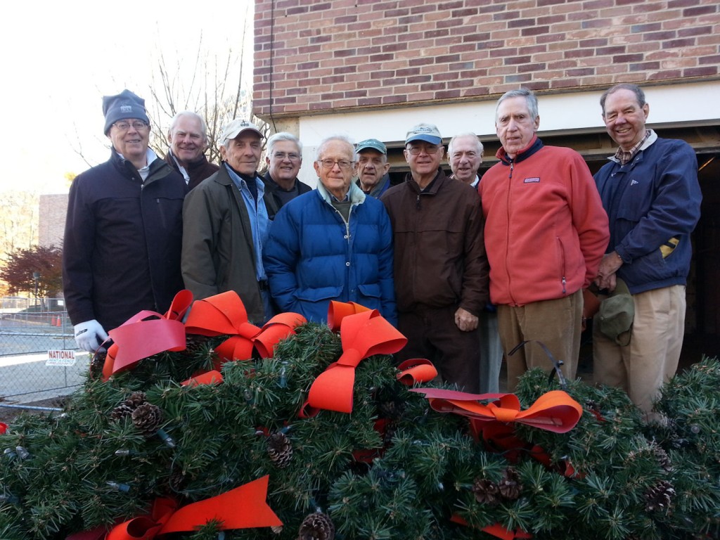 DMA men with wreaths
